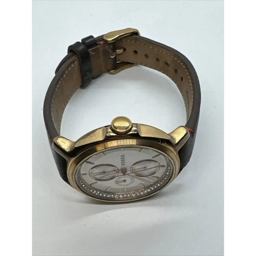 Fossil Chelsey ES3594 Women's Brown Leather Analogue Dial Quartz Watch JNA364